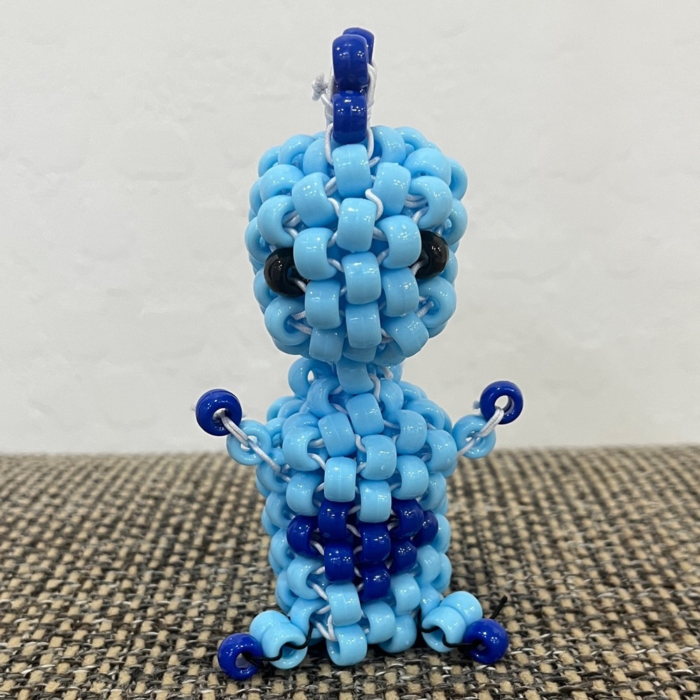 Blue DINO T-REX Beaded Toy Figure